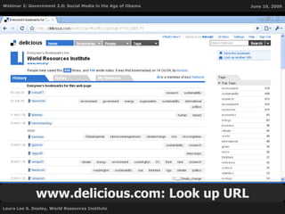 www.delicious.com: Look up URL 