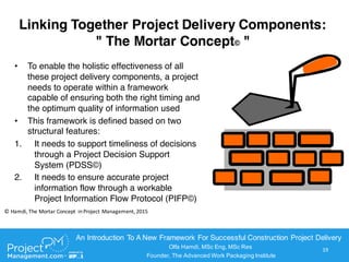 Advanced Work Packaging (AWP): An Illustration of the Mortar Concept(c ...