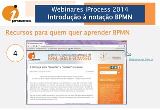Webinares iProcess 2014
Introdução à notação BPMN
Perguntas
&
Respostas
 