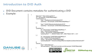 Introduction to DID Auth for SSI with Markus Sabadello | PDF
