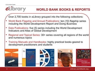 Introducing the New World Bank eLibrary | PPTX