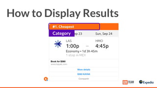 How to Display Results
Category
 