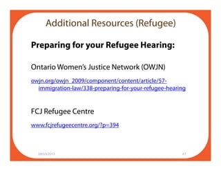 Boc Form The New Basis of Claim Form (BOC) for Refugee Claims | PDF