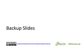 Backup Slides
SSIMeetup.orghttps://creativecommons.org/licenses/by-sa/4.0/
 