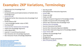 • One-Round ZKP
• Pairing-Based Non-Interactive Arguments
• Perfect ZKPs
• Private-coin ZKP
• Public-coin ZKP
• Scalable T...