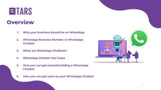 How to create a WhatsApp Chatbot for your business using Tars | PDF