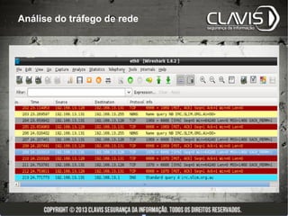 Análise do tráfego de rede
 
