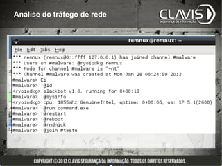 Análise do tráfego de rede
 