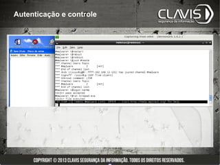 Autenticação e controle
 