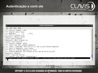 Autenticação e controle
 