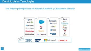 13
Dominio de las Tecnologías
Una relación privilegiada con los Partners: Creadores y Catalizadores del valor
 