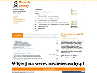Więcej na www.otwartezasoby.pl
 