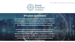 TSPOA/SPC Webinar 1: Understanding Learned Societies