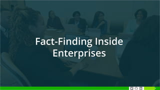 Fact-Finding Inside
Enterprises
9
 