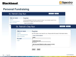  Personal Fundraising 