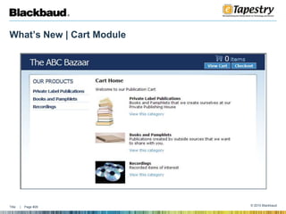 What’s New | Cart Module 