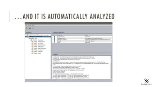 …AND IT IS AUTOMATICALLY ANALYZED
 