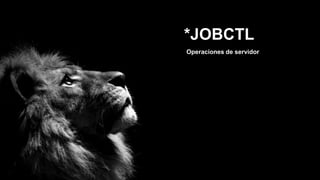*JOBCTL
Operaciones de servidor
 