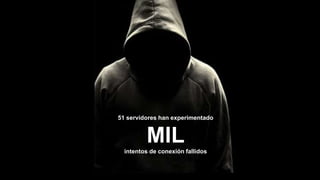 Would you know if there was a
brute force attack?
Would you know if there was a
brute force attack?
51 servidores han experimentado
MILintentos de conexión fallidos
 