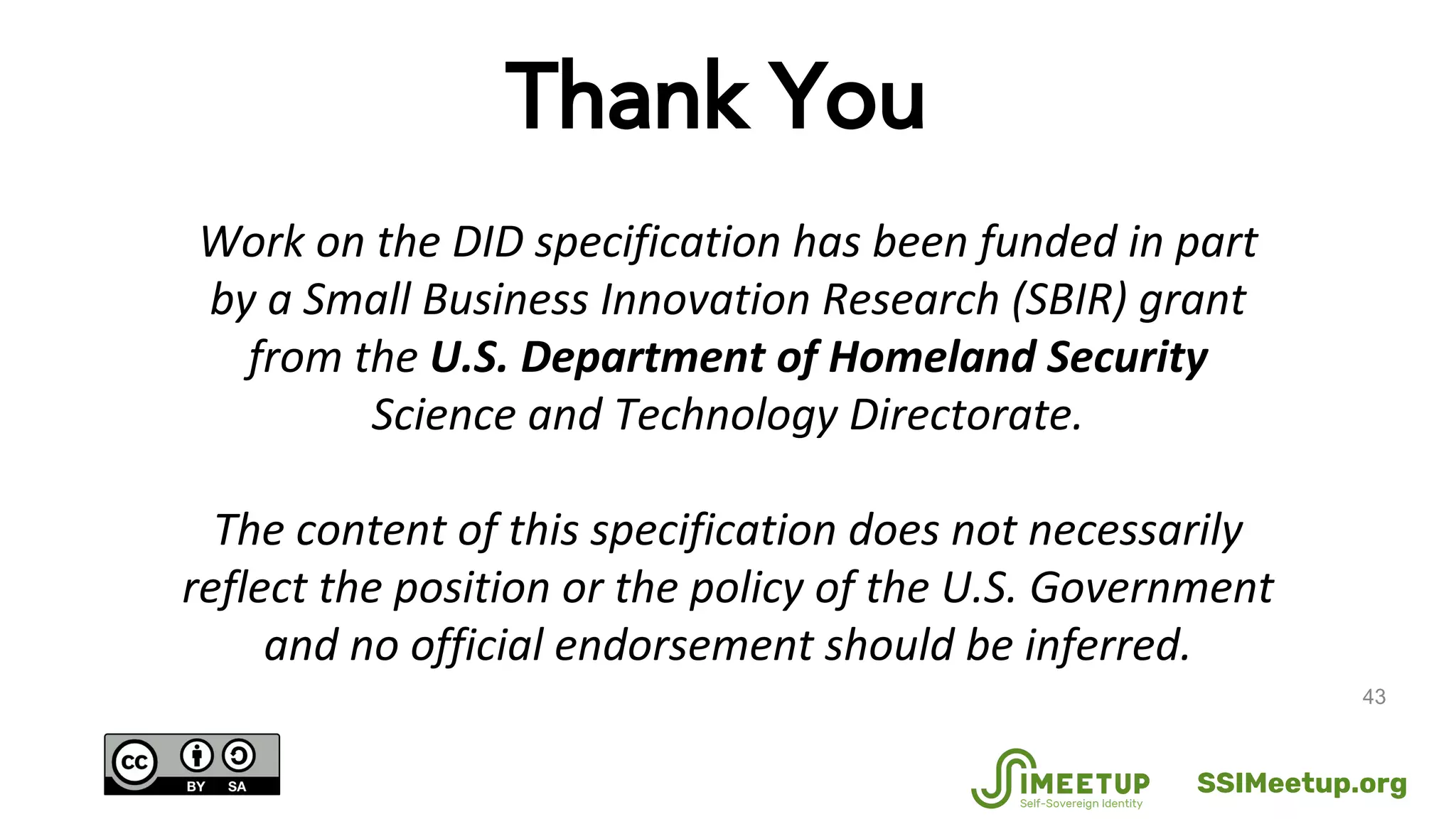 43
Thank You
SSIMeetup.org
 