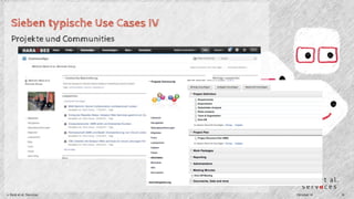 Sieben typische Use Cases IV 
Projekte und Communities 
© Beck et al. Services Oktober 14 14 
 