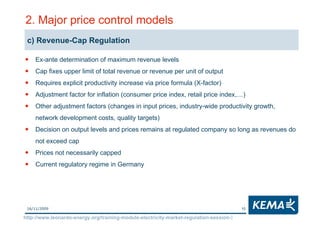 Electricity Markets Regulation - Lesson 3 - Price Regulation | PPT