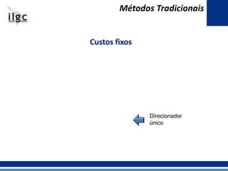 Métodos Tradicionais
Direcionador
único
 