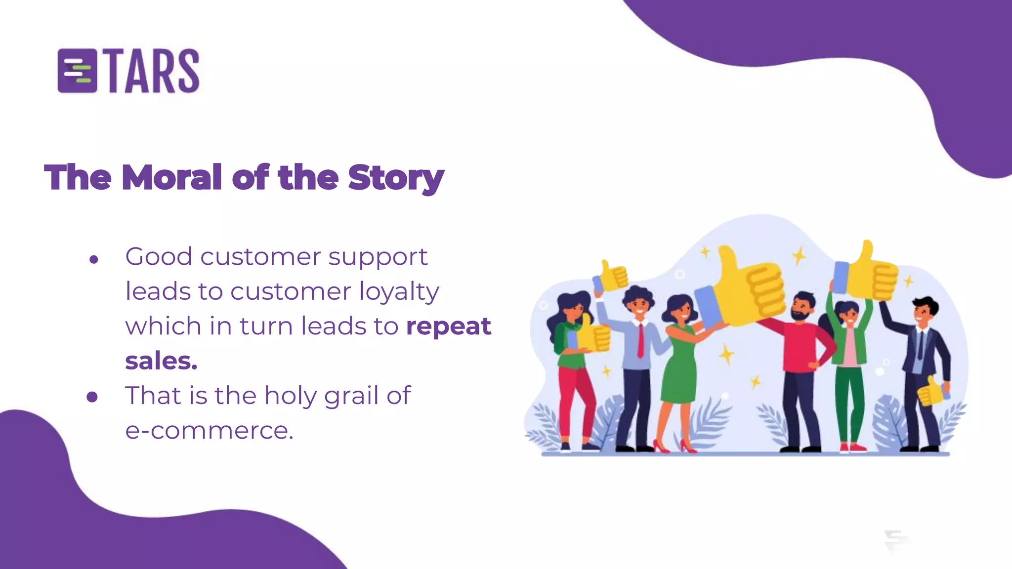 E-commerce customer support chatbot - Tars webinar