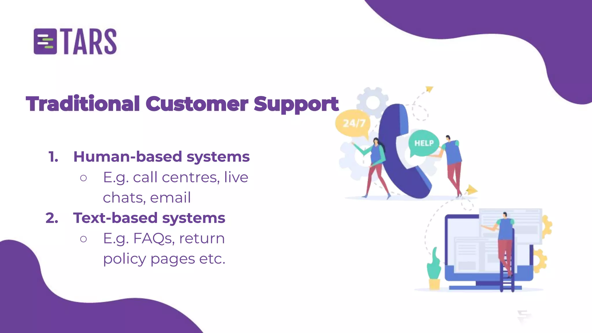 E-commerce customer support chatbot - Tars webinar