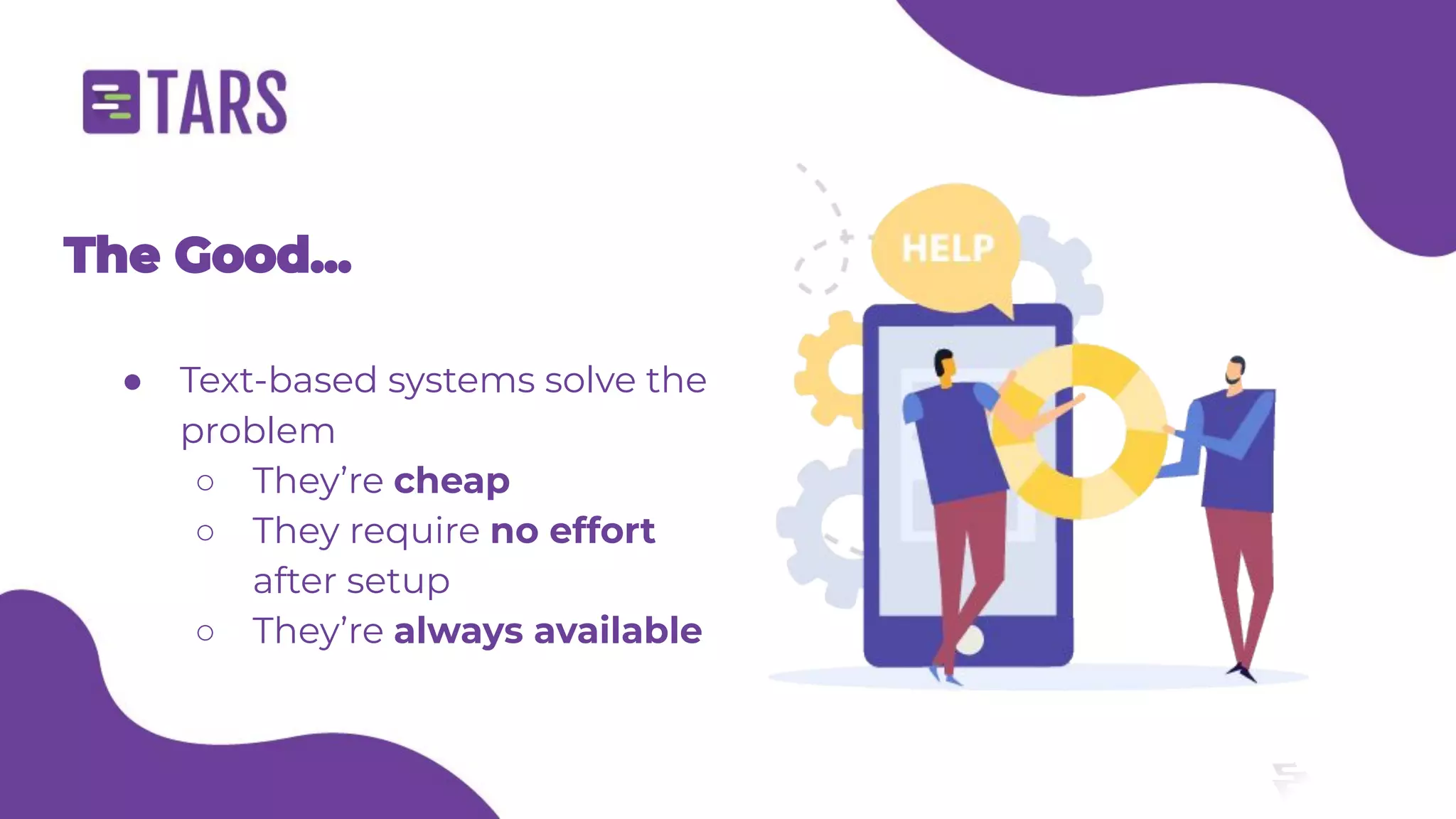 E-commerce customer support chatbot - Tars webinar