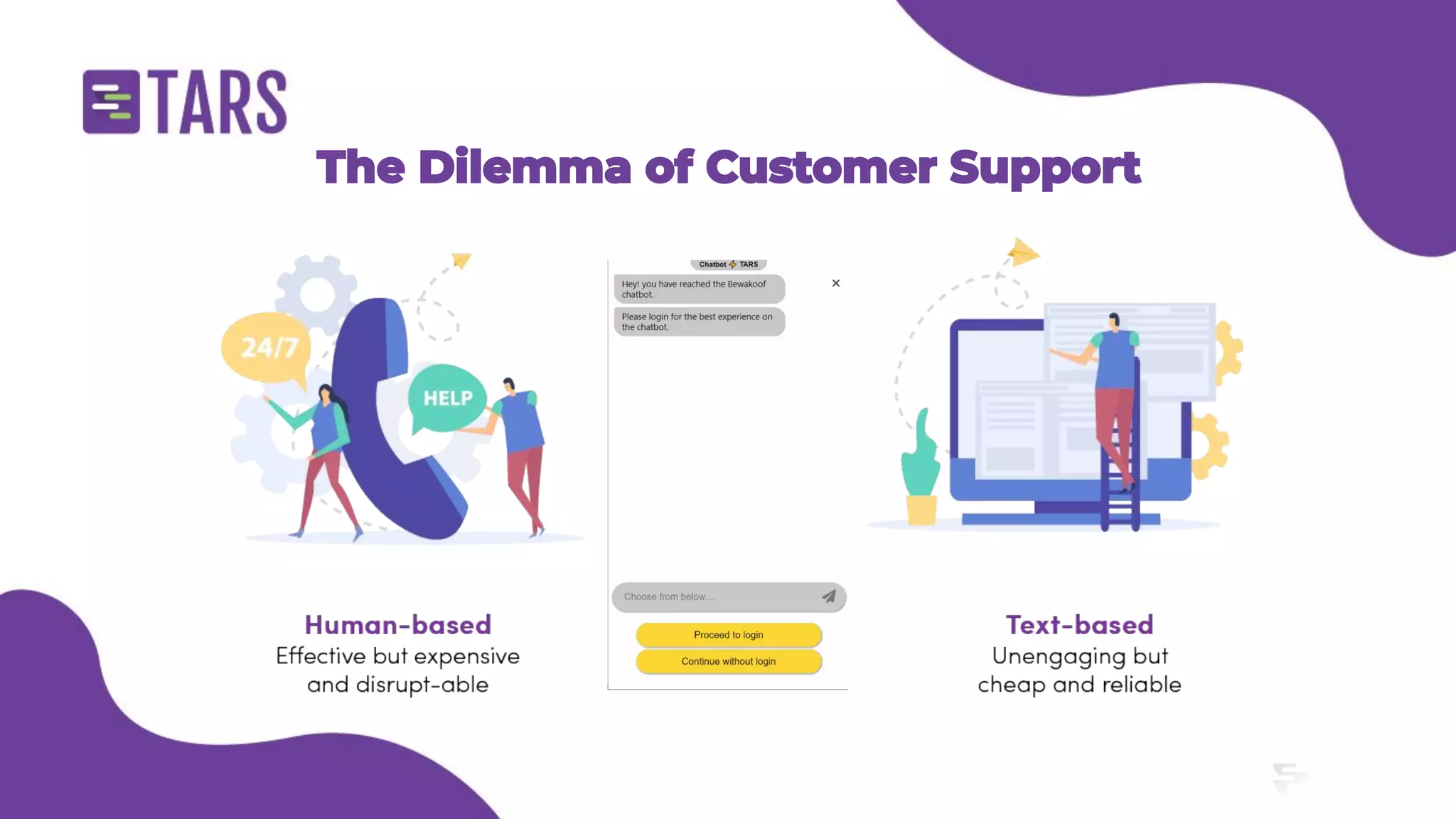 E-commerce customer support chatbot - Tars webinar