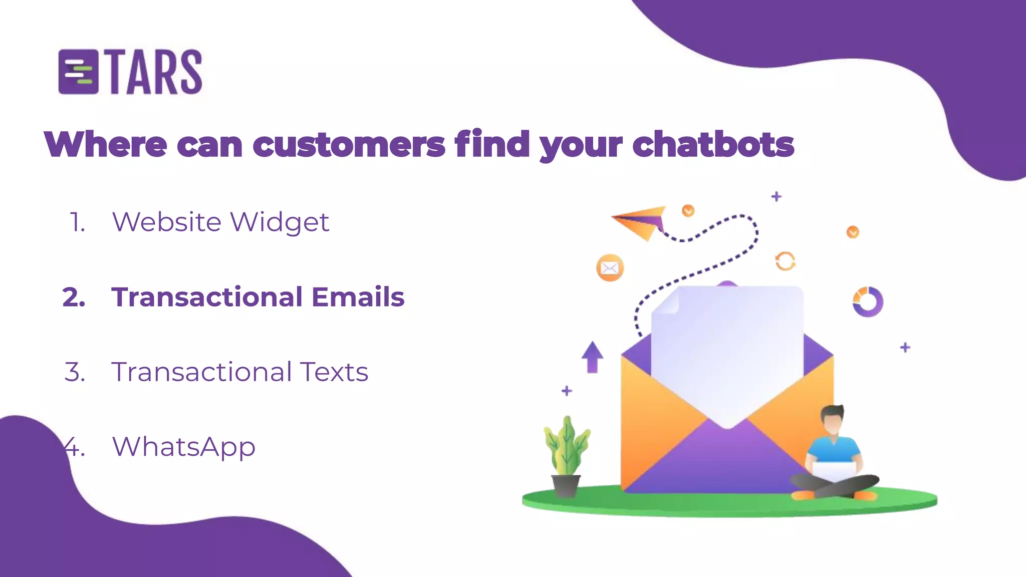 E-commerce customer support chatbot - Tars webinar