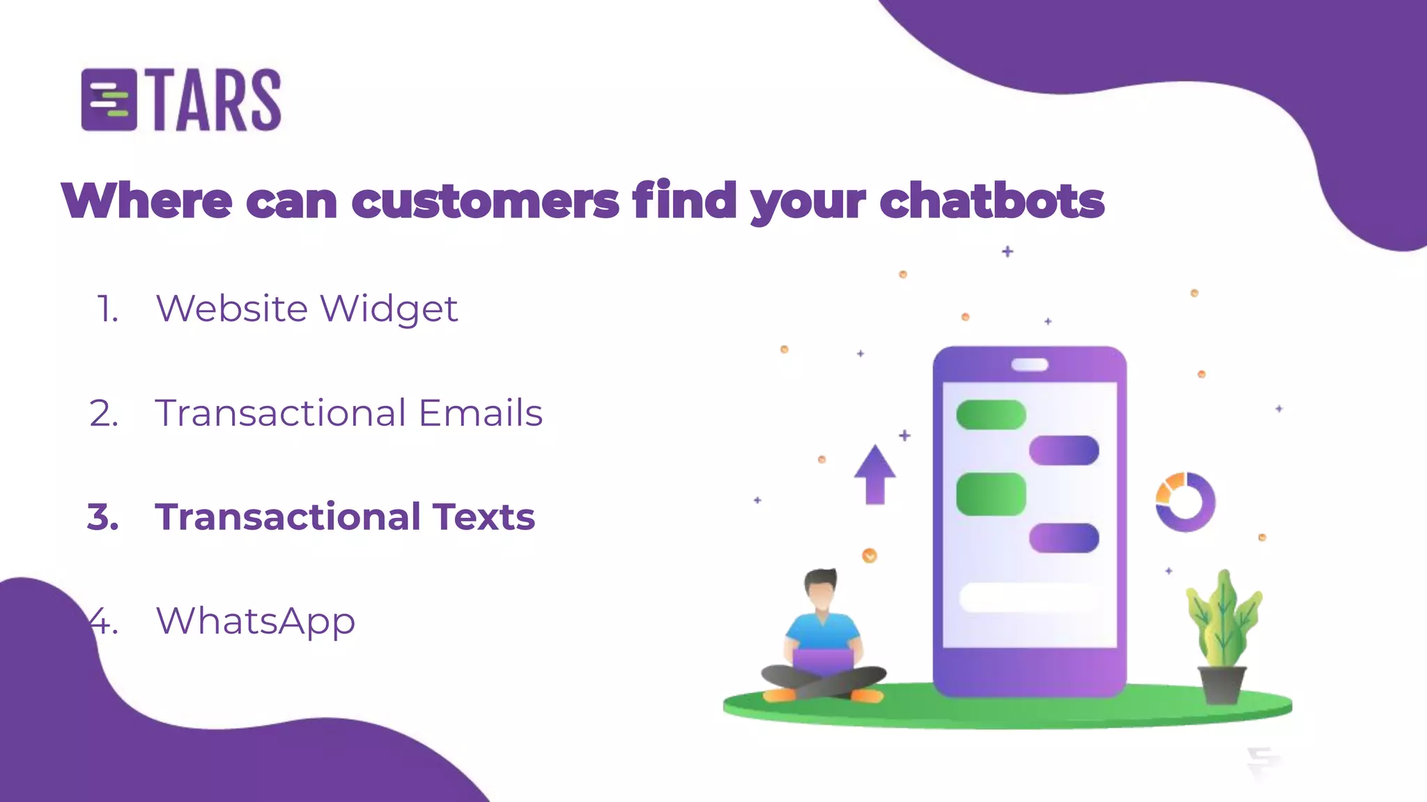 E-commerce customer support chatbot - Tars webinar