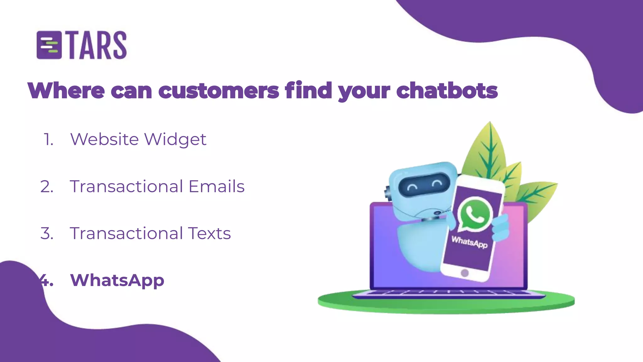 E-commerce customer support chatbot - Tars webinar