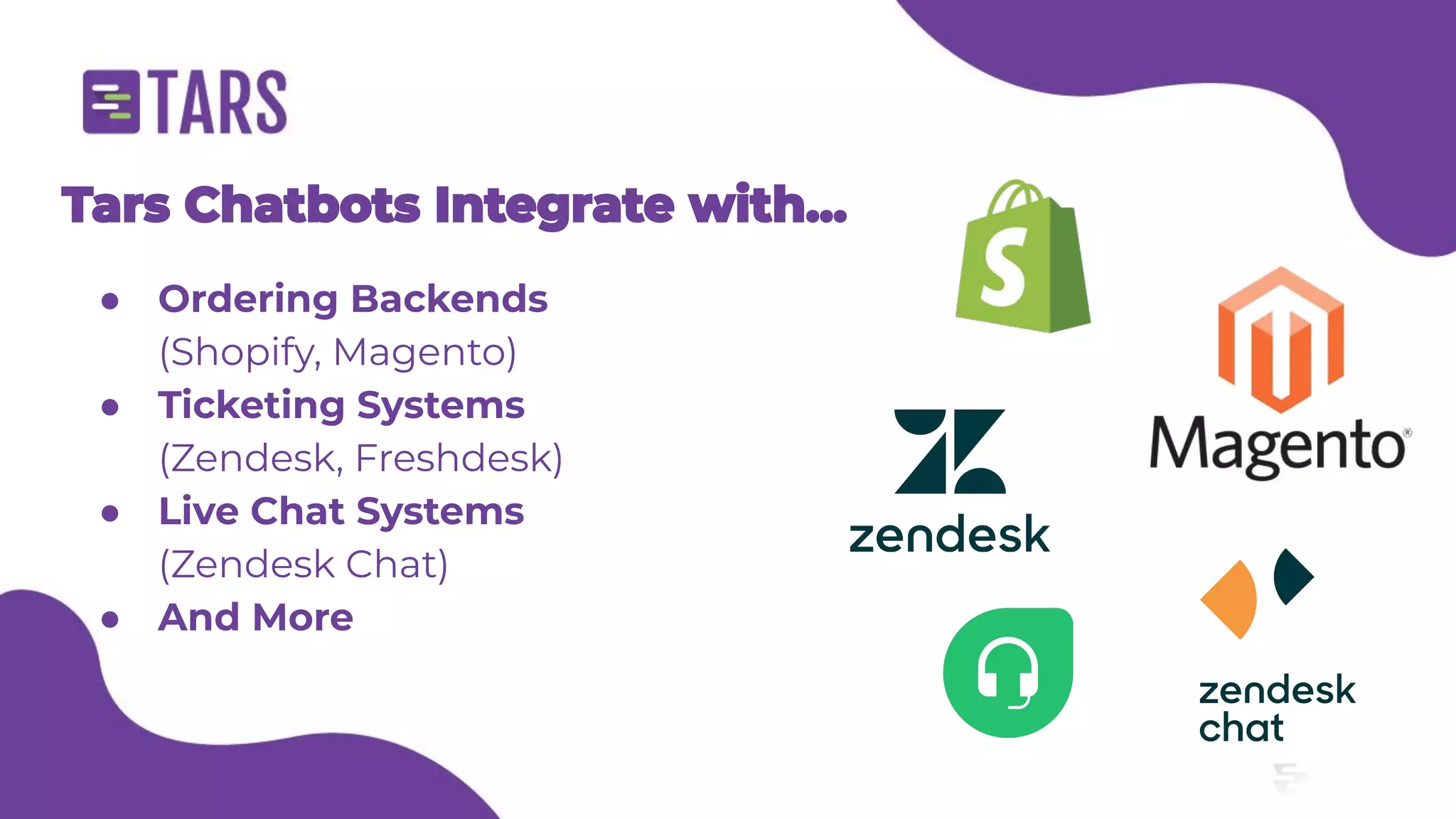 E-commerce customer support chatbot - Tars webinar