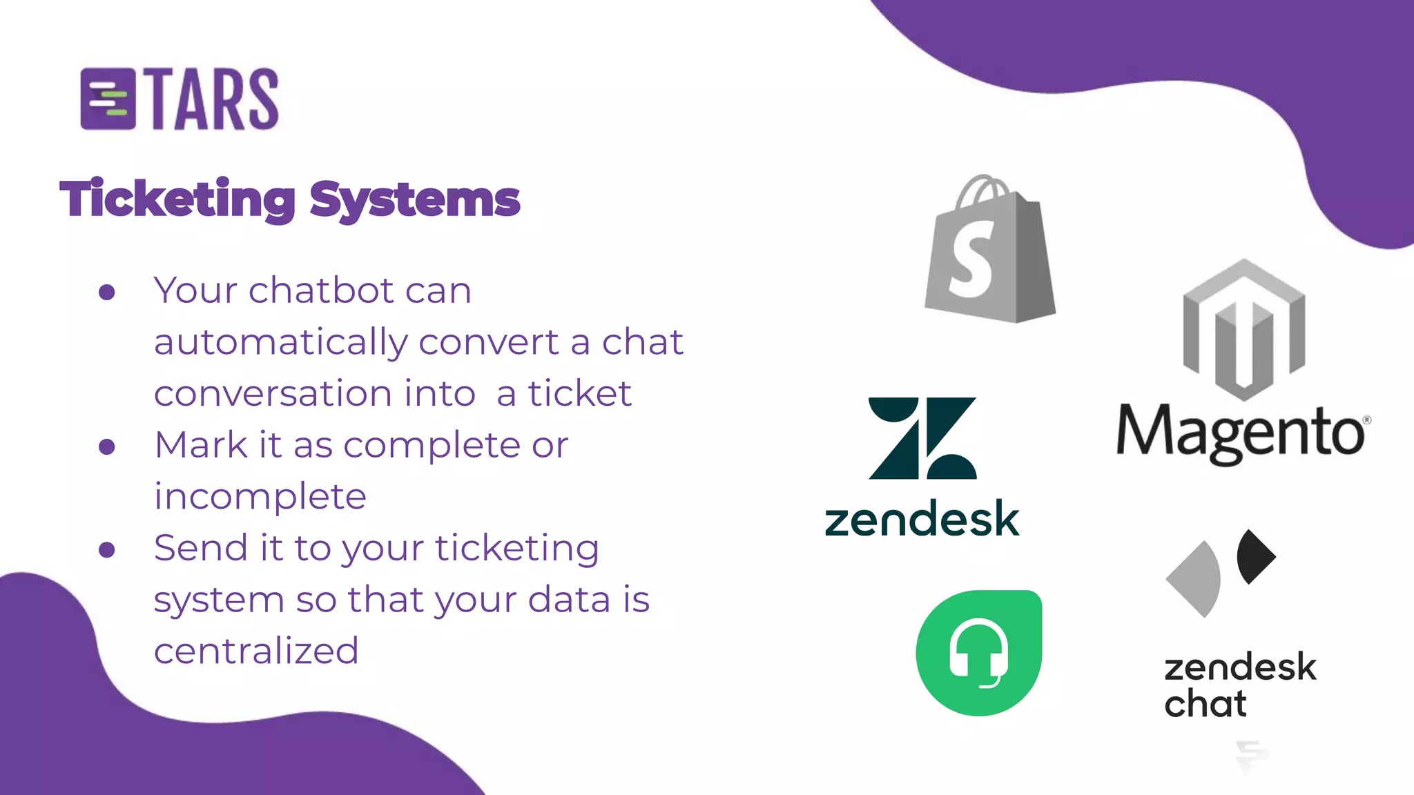 E-commerce customer support chatbot - Tars webinar