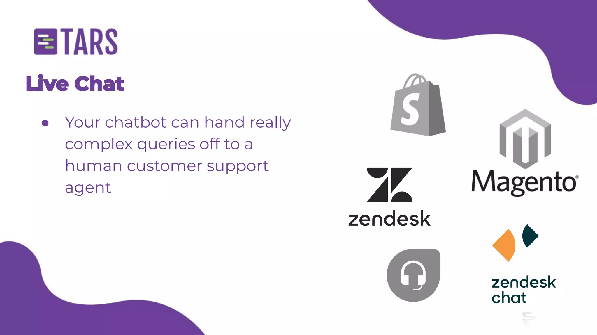 E-commerce customer support chatbot - Tars webinar