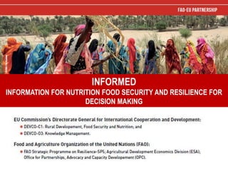 INFORMED
INFORMATION FOR NUTRITION FOOD SECURITY AND RESILIENCE FOR
DECISION MAKING
 