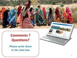36
Comments ?
Questions?
Please write them
in the chat box
 