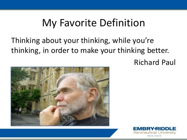 What is your definition of critical thinking