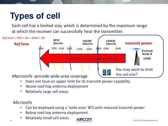 aircom lte webinar 4 lte coverage the maximum size of a cell is limited by