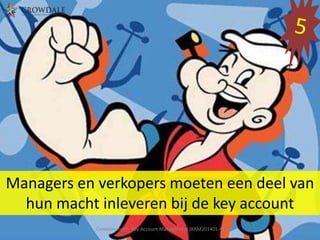 Managers en verkopers moeten een deel van
hun macht inleveren bij de key account
Crowdale.com - Key Account Management (KAM201401-4)

 