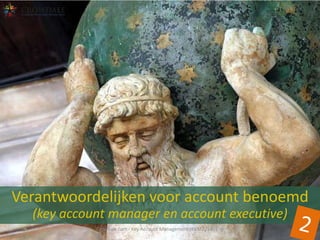 Verantwoordelijken voor account benoemd
(key account manager en account executive)
Crowdale.com - Key Account Management (KAM201401-4)

 