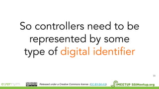 33
SSIMeetup.orgReleased under a Creative Commons license. (CC BY-SA 4.0).
 