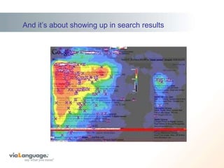 And it’s about showing up in search results 