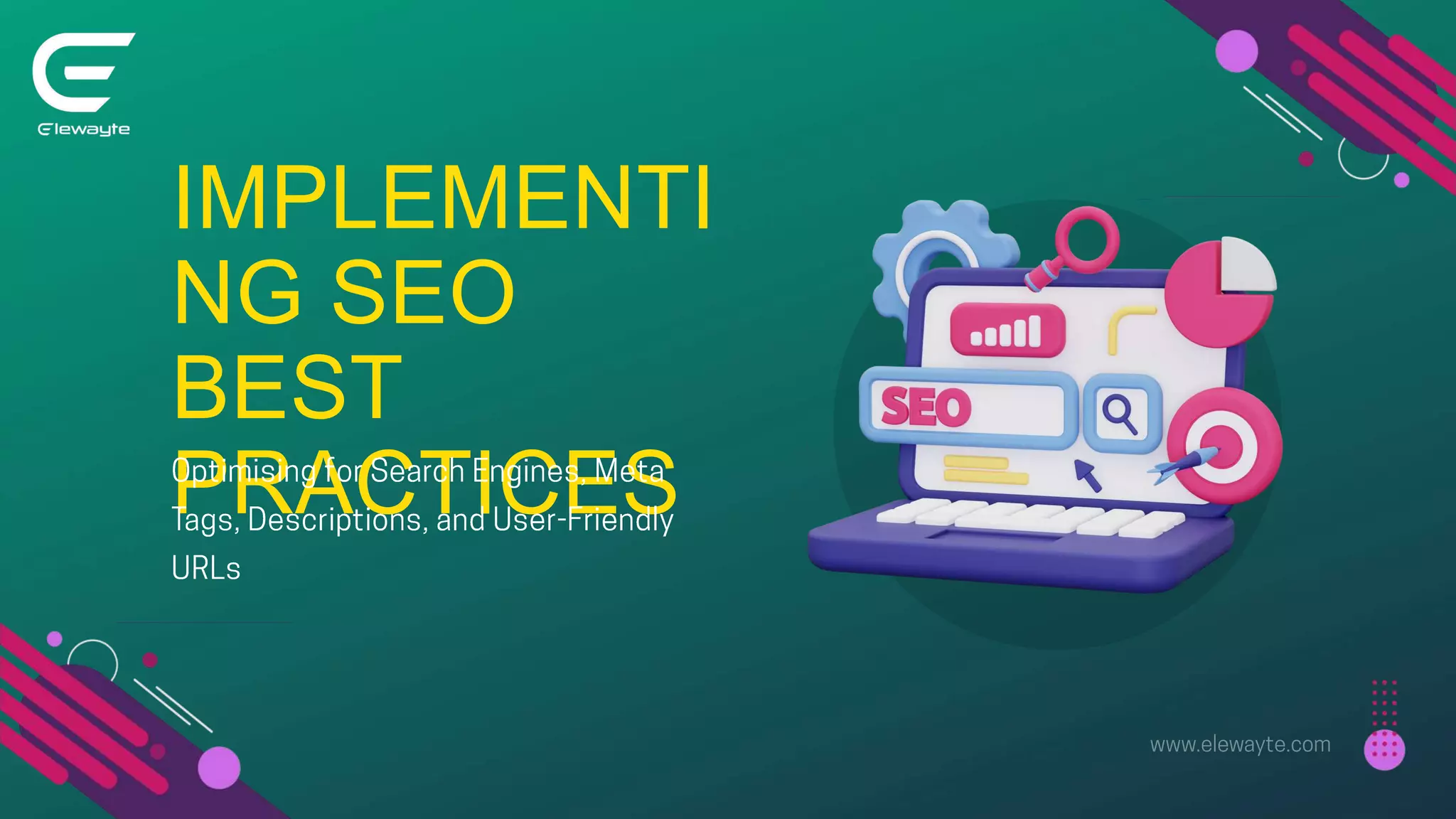 IMPLEMENTI
NG SEO
BEST
PRACTICES
 
