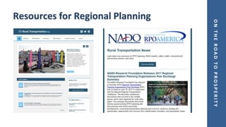 ONTHEROADTOPROSPERITY
Resources for Regional Planning
 