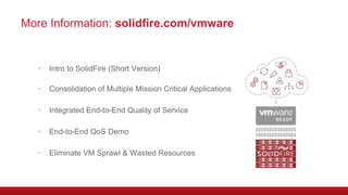 VMware Technology: Deliver Predictable Application Performance & Improve Infrastructure Efficiency 