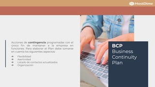Elementos de productividad: DRP / Backup / BCP | PDF