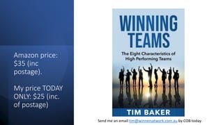 The Eight Characteristics Of High Performing Teams 